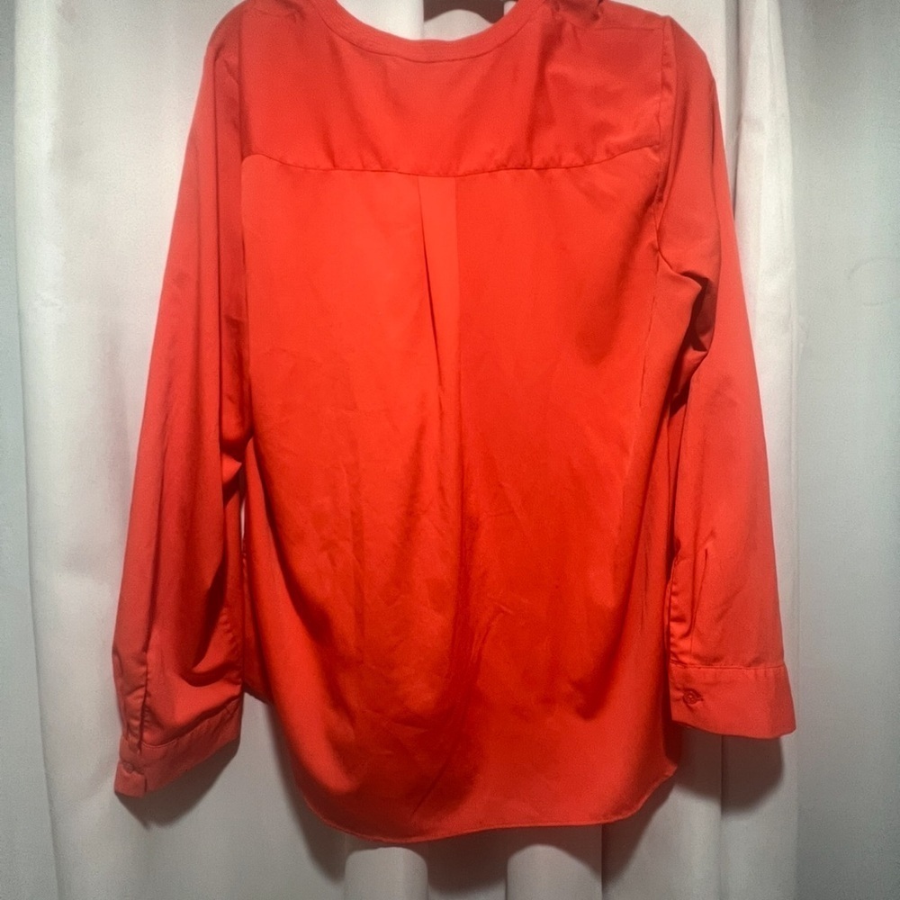 Banana Republic Vibrant Red Blouse XL - Picture 4 of 7
